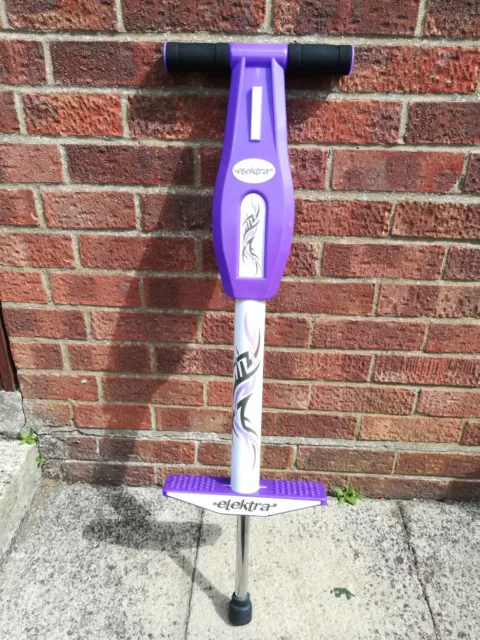 Ozbozz Elektra Light Up Purple Pogo Stick In Great Condition Ideal For 4-8 Years