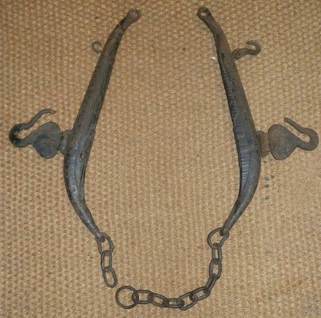 Antique Pit Pony Colliery Horse Coal Mining Harness Hames  Made Steel And Wood