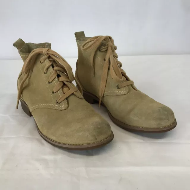 Timberland Earthkeepers ~ Tan Suede Leather Lace Up Boots ~ Womens 6.5