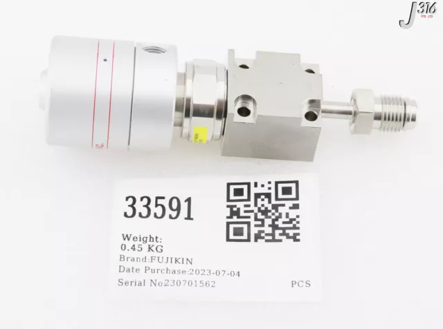 33591 Fujikin Incorporated O.p 0.34~0.49Mpa N.c. W/ Fujikin 316L 482423