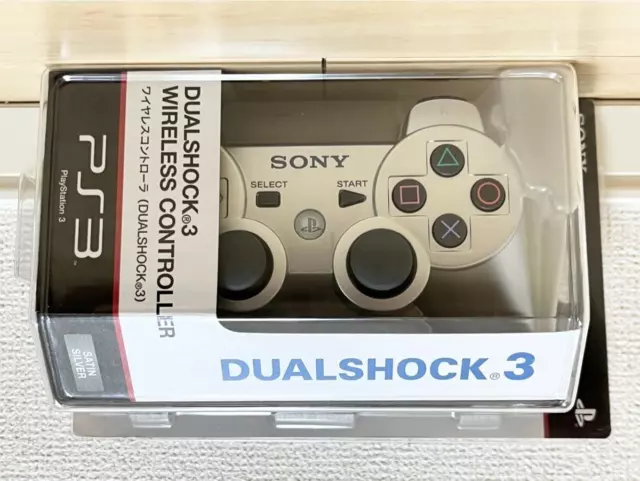 SONY PS3 DUALSHOCK3 Satin silver Wireless controller Playstation 3 Genuine New