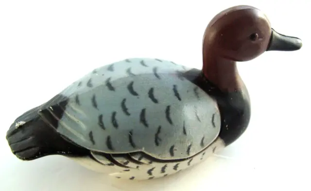 VTG Duck Bird Novelty Mini Blue Pencil Sharpener 3" Realistic