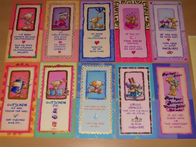 Pimboli Charming-Cards Card Karte Klappkarte mit Umschlag groß Schimmer Rarität