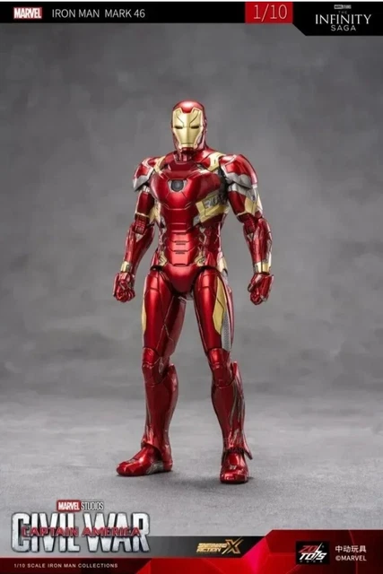 ZD Toys Iron Man Mark XLVI  Mk46 1/10 Scale Marvel Captain America Civil War 7"