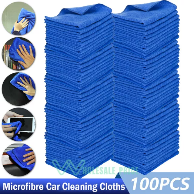 Lots Microfiber Cleaning Cloth Towel Rag Car Polishing No Scratch Auto Detailing