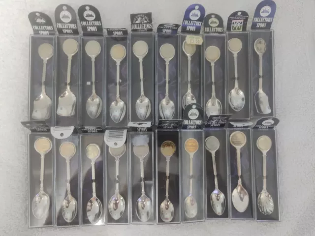 Job Lot Collectors Souvenir Spoons 20 Vintage In The Box