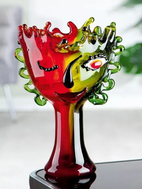 GILDE GLASART SCHALE VISUAL aus Glas Höhe 30cm EUR 189,98 - PicClick DE
