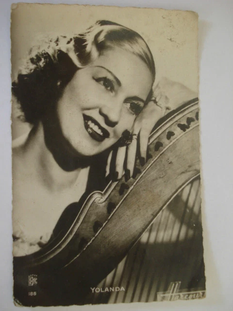 Cpa Photo Yolanda Personnalite - Actrice