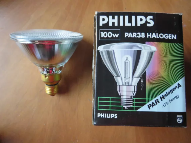 Philips  Halogen A Reflektor Par38 100W Flood 30º E27 Pressglaslampe