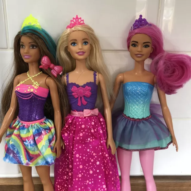 Barbie Rainbow Dreamtopia Magical Faerie Fairy Doll Bundle Princess Mattel