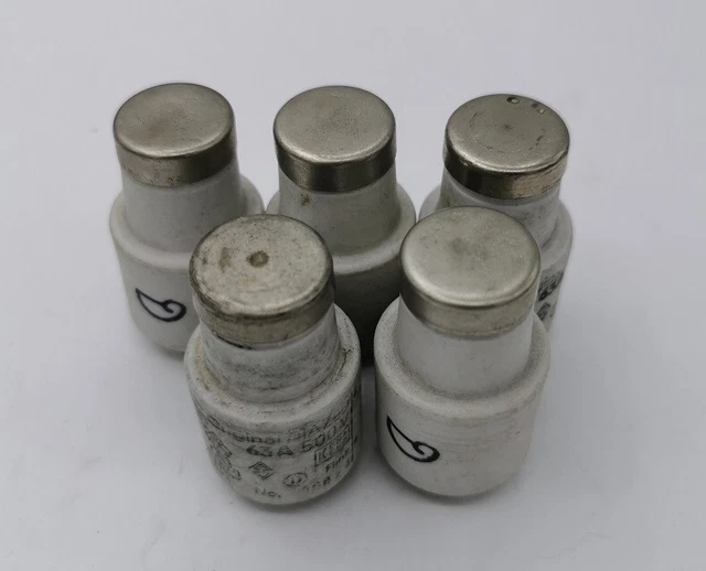 5x Diazed Fusibles 63A 500V Insert Fusible Flink