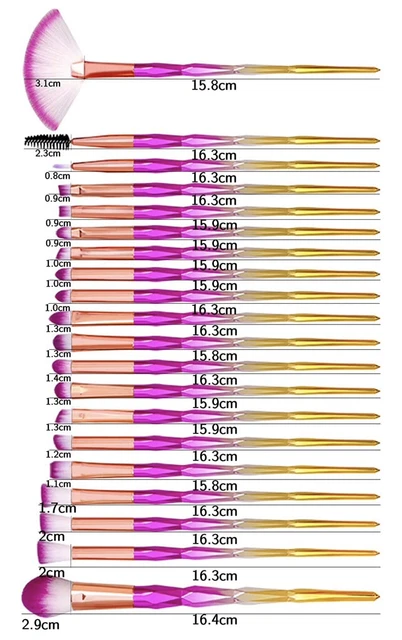 Pennelli Trucco Set,Pennelli Make Up 20 Pezzi,Pennelli Trucco Set di Pennelli 2