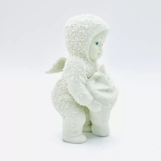 Snowbabies Dept 56 Figurine Holding A Stocking Filled With Stars. Collectible 3