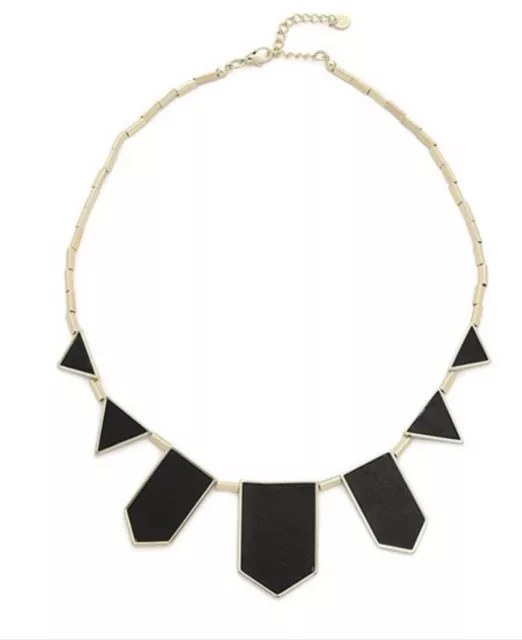 House Of Harlow 1960 Station Necklace Black