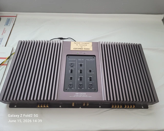 SONY XM-C6000 6-CHANNEL Power Amplifier Old School Car Audio Made