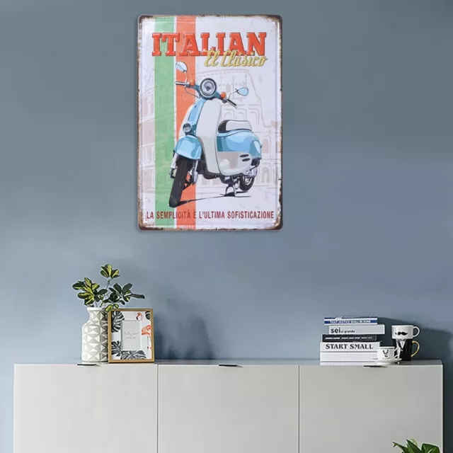 Vintage Metal Poster Iron Sign Painting Italian Decor Motorcycle Signs Wall The