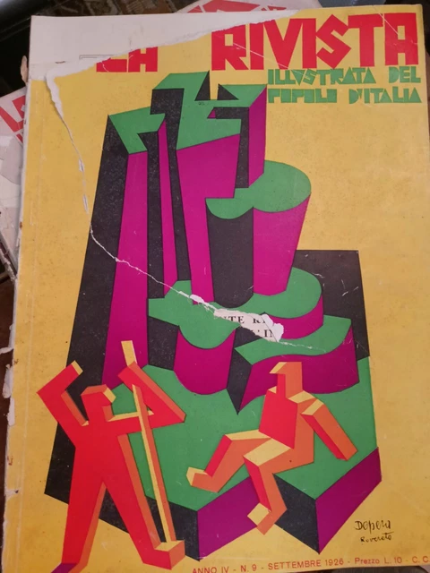 La Rivista Illustrata Del Popolo d'Italia FUTURISMO DEPERO SETTEMBRE 1926