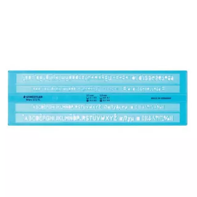 Staedtler Schriftschablone Mars 572 Fl Blau (4007817534687) (572 FL)