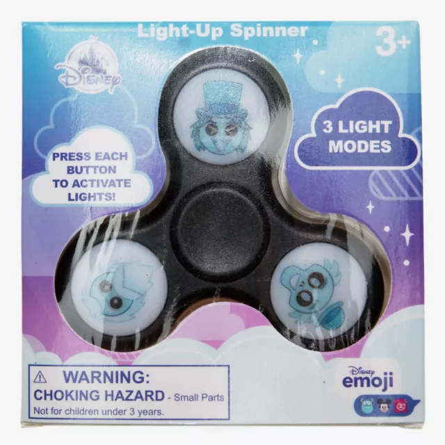 Disney Light Up Toy - Fidget Spinner - Emoji Stitch White