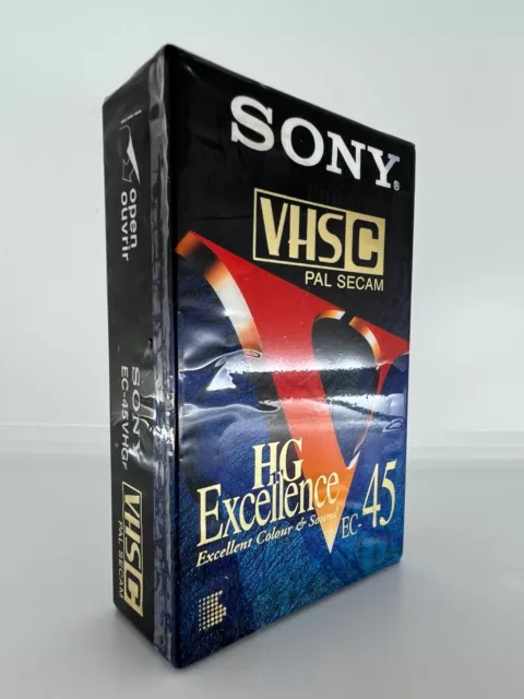 Sony Excellence 45 Minute Min VHSC PAL SECAM Tape EC-45VHG Neu Kassette OVP