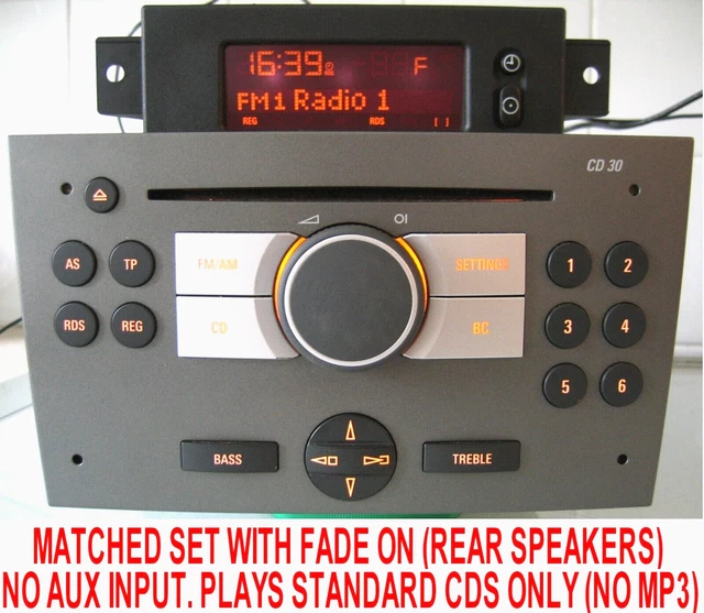 VAUXHALL COMBO AGILA Vivaro Meriva Corsa C Agila Cd30 Radio Cd Player