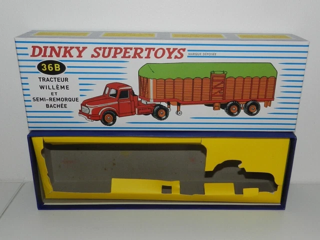 Dinky Toys 36 B Tracteur Willeme Et Semi - Remorque Baché - Vintage