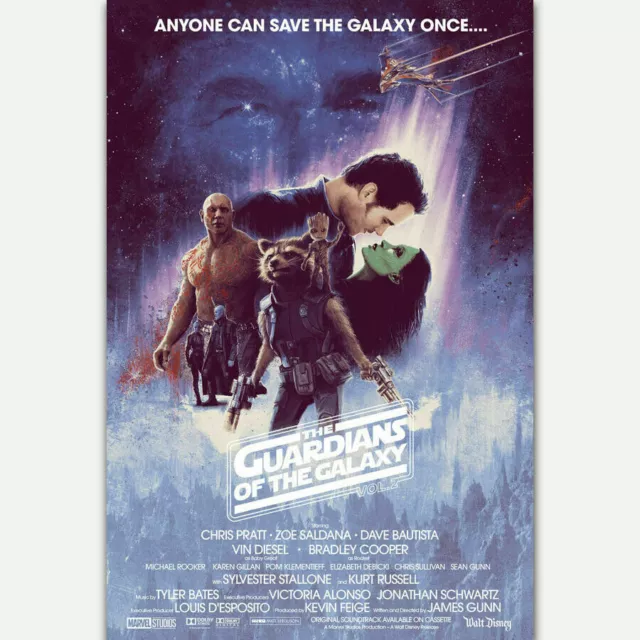 247286 Guardians Of The Star Wars Galaxy Classic Vintage Movie POSTER PRINT AU