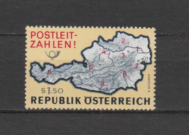 33904) AUSTRIA 1966 MNH** postal zone numbers 1v Scott# 756