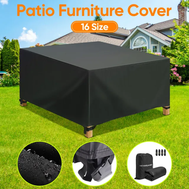 Heavy Duty Garden Patio Furniture Table Cover for Rattan Table Cube Set Outdoor