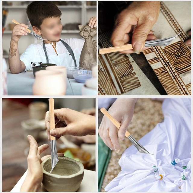 Ensemble d'outils Batik pour sculpture en argile couteaux artisanaux professionn