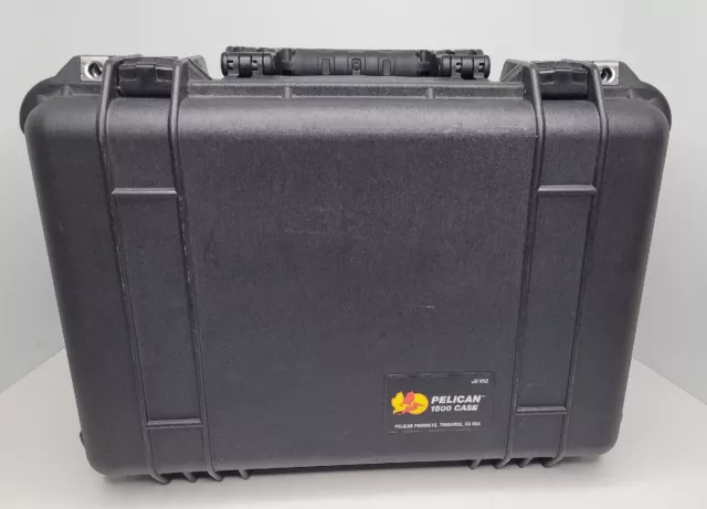 PELICAN 1500 Protective Case - Partial Foam - Black ⚫️ Excellent Condition