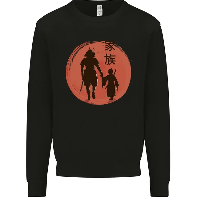 Samurai Dad Son Fathers Day MMA Martial Arts Mens Sweatshirt Jumper