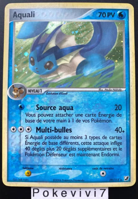 Carte Pokemon AQUALI 19/115 Holo Bloc EX Forces Cachées FR