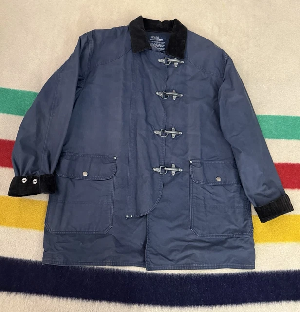 Polo Ralph Lauren × Ralph Lauren × Streetwear Ralph Lauren Firemans Clasp Black Denim Jacket Size Small | Grailed