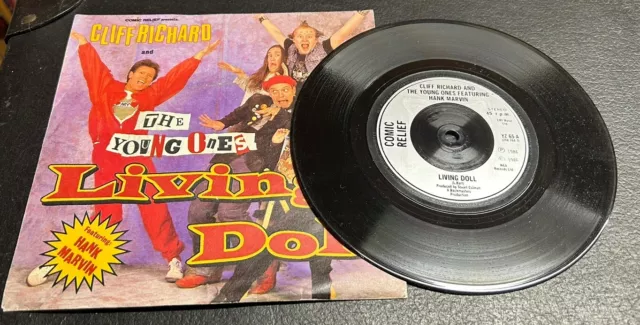 Cliff Richard & Young Ones - Living Doll 7” Vinyl Single Picture Sleeve Free P&P
