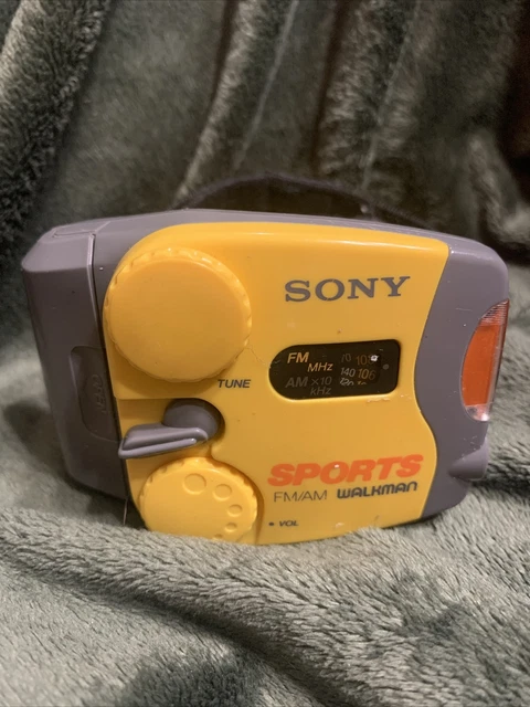 SONY AM/FM WALKMAN SRF-H4 Headset Headphones Portable Radio Works 