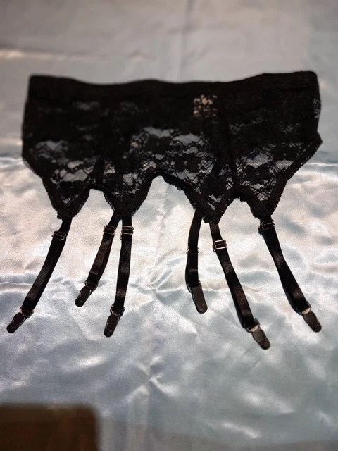 Porte-jarretelles Noir ERES Avec Motif Bisou Star - Taille 40, Neuf Avec étiquette