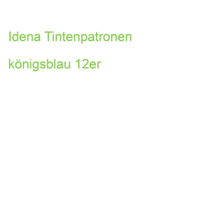 Idena Tintenpatronen königsblau 12er (4064997115358)