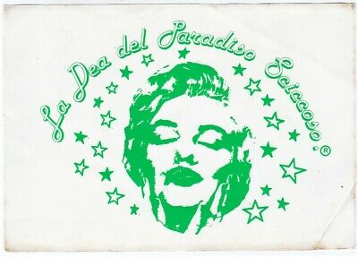 Adesivo LA DEA DEL PARADISO SCICCOSO Marilyn Monroe sticker PROMO 20x14 vintage 