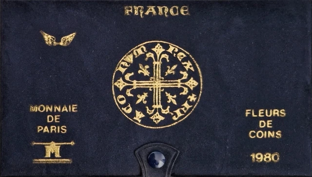 Rare et recherché Coffret Ailes 1980 FDC avec 50 Francs Hercule Argent Silver