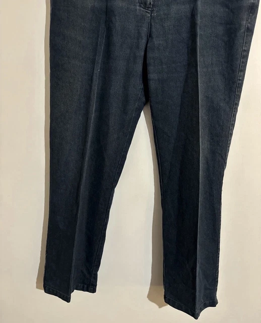 EQUUS SIZE 16 Women s Pants Black Denim Jeans Zip Button Casual 16 36 equus-size-16-women-s-pants-black-denim-jeans-zip-button-casual-16-36