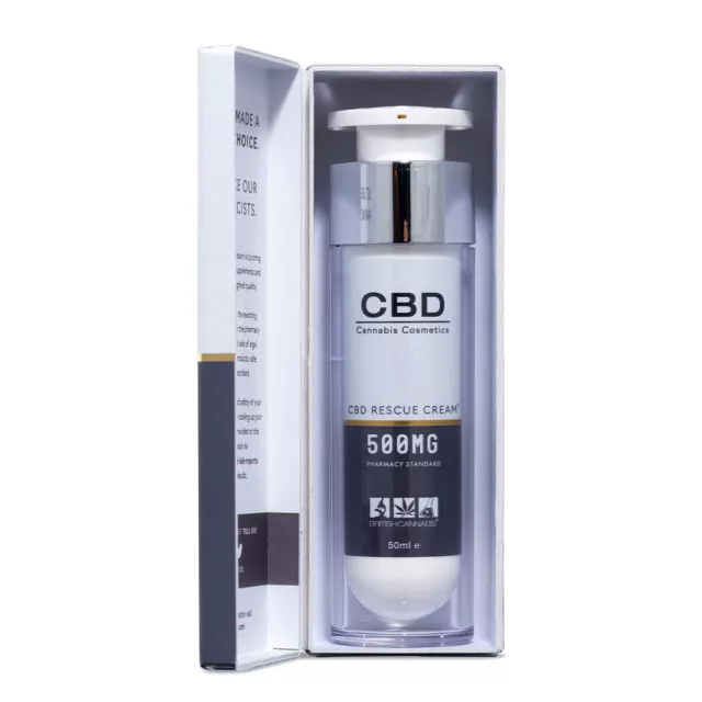 CBD by BRITISH CANNABIS - Clinically Proven CBD RESCUE CREAM Soothe Repair Skin 2