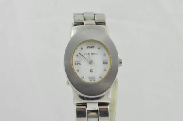 Philippe Charriol Women's Watch AZURO Columbus Quartz 24MM 3 Wrist Watch