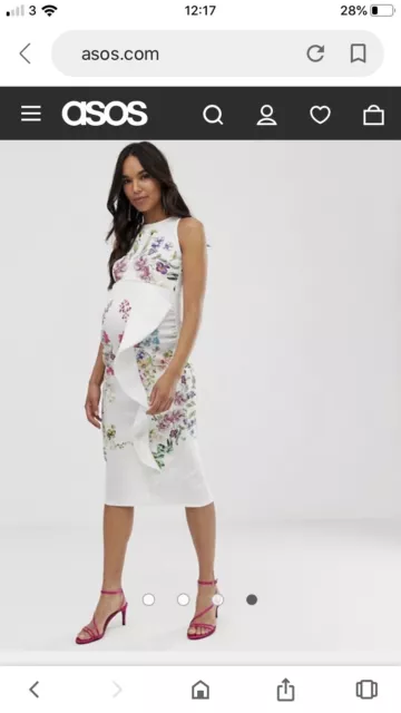 asos occasion maternity dress size 6