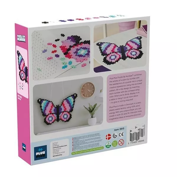 PLUS-PLUS 800 Kreativ Bausteine Puzzle Schmetterling 2