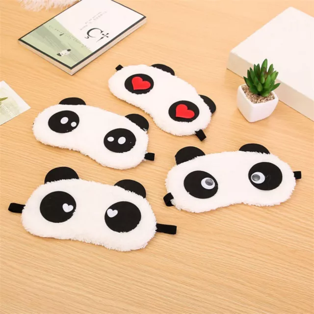 10 PCS Panda Eye Mask Cartoon Patch Soft Travel Sleep Facial