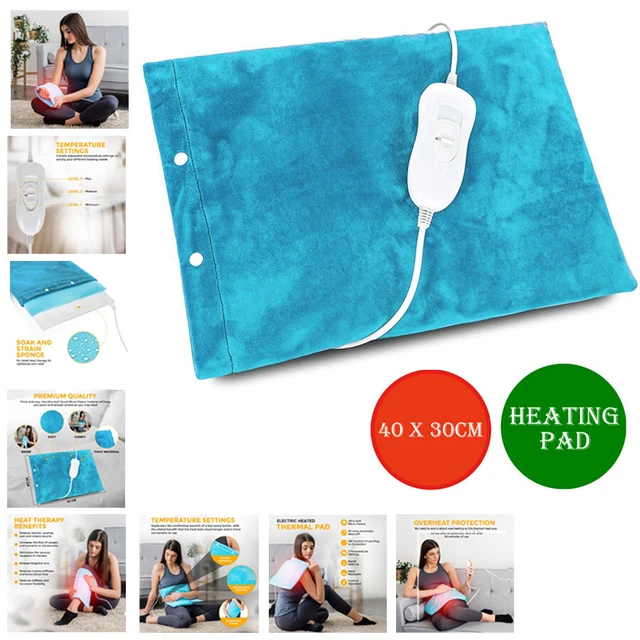THERAPEUTIC ELECTRIC HEAT Pad Soothing Muscle Tension Back Neck Pain