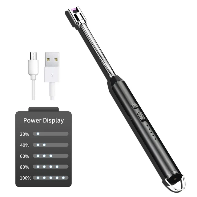 Allume-Bougie Électrique Gvolatee - Rechargeable USB - Arc Électrique Coupe-Vent - Flexible 360°