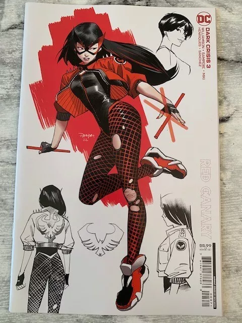 Dark Crisis 3 Dan Mora Red Canary Design variant DC 2022 Hot series NM 1st Print