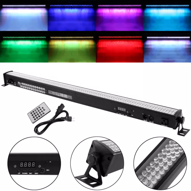 RGB 252 LED Wall Wash Bar Light DMX DJ Disco Stage Party Show Display Lights